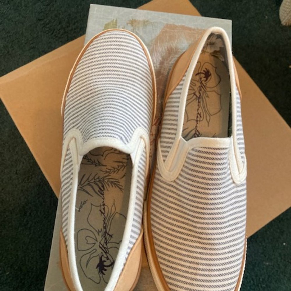 Margaritaville shoes: Sailor slip on canvas shoes